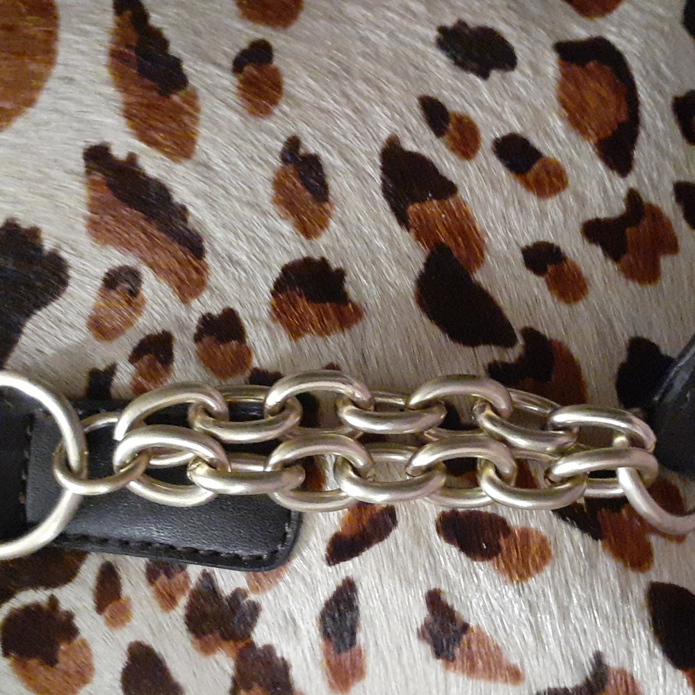 Ann Taylor PONY HAIR Cheetah Print Handbag NWT - Picture 9 of 9